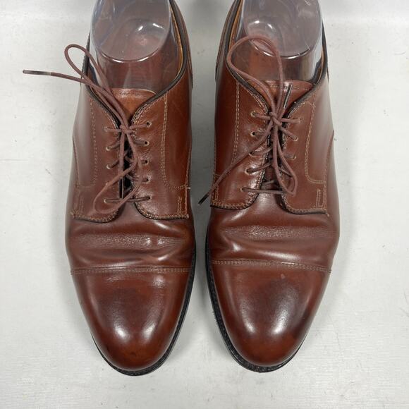 ALDEN x BROOKS BROTHERS Shoes 7.5 Leather Straight Tip Blucher 0972 Oxford Brown main image 7